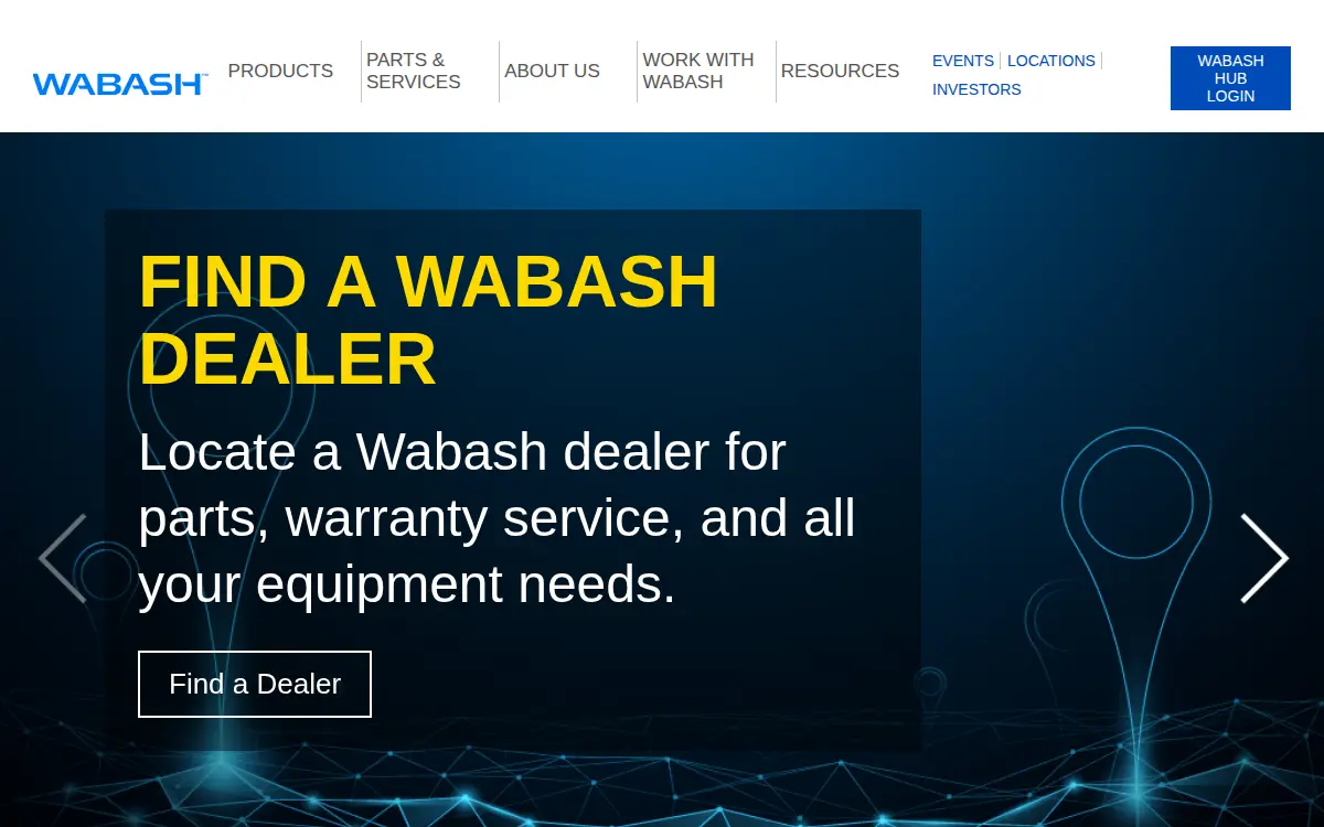 Homepage of Wabash National CORP
