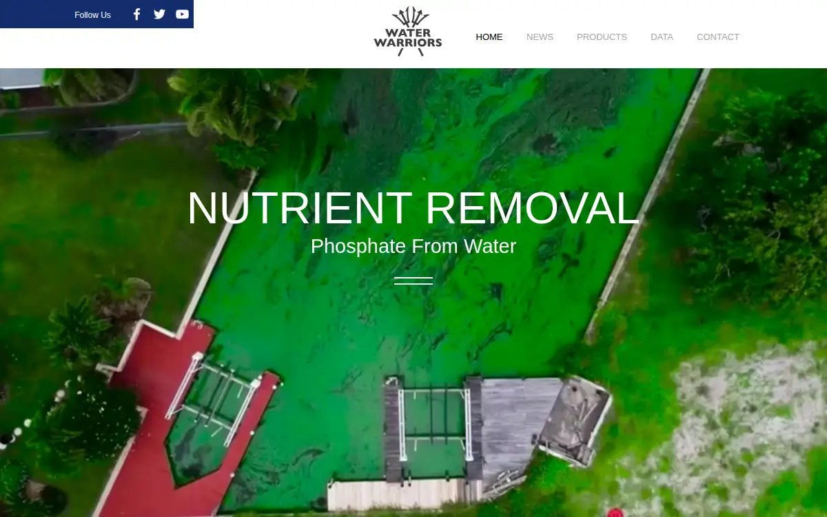 Homepage of Water Warriors INC