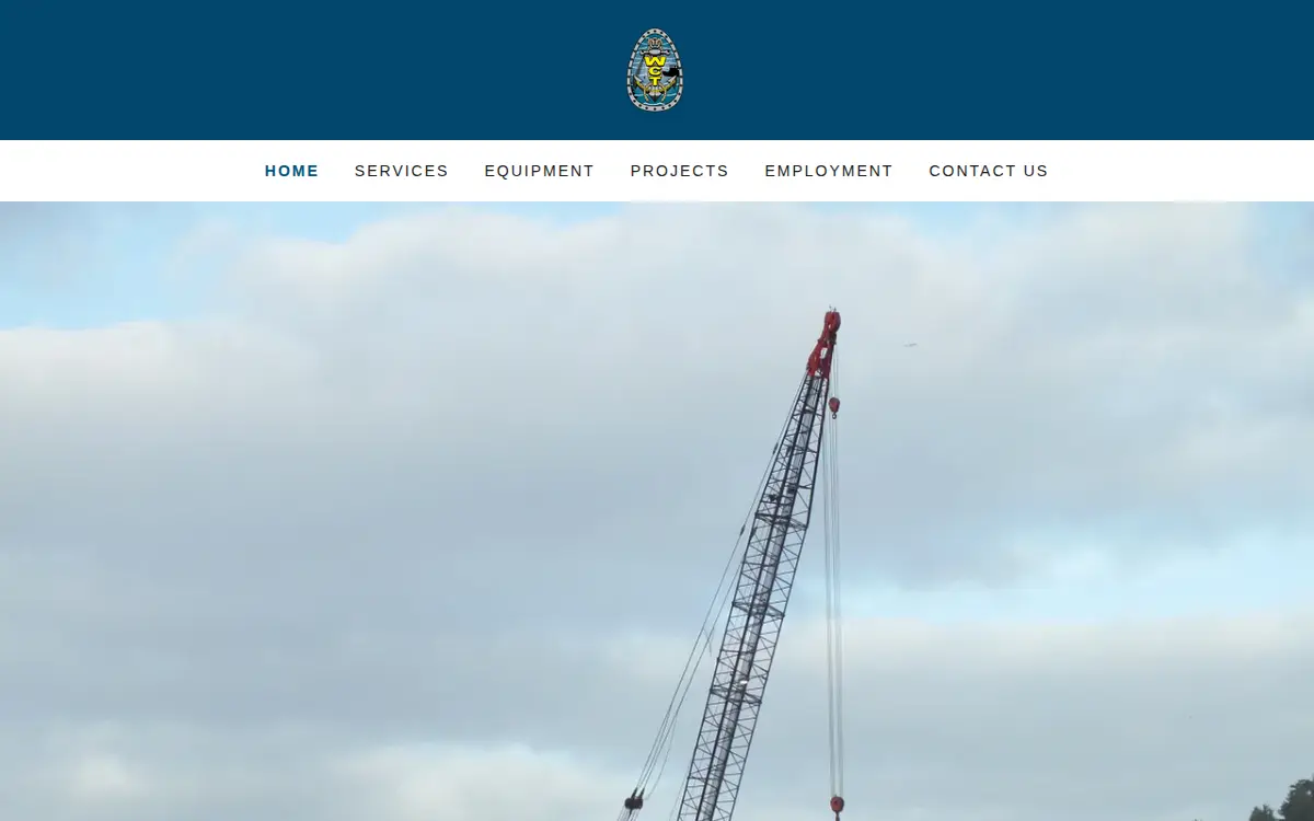 Homepage of Wct Marine & Construction, INC.