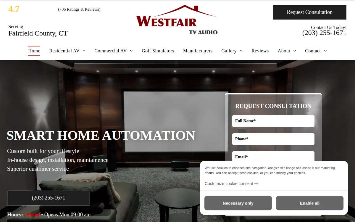 Homepage of Westfair Tv, L.l.c