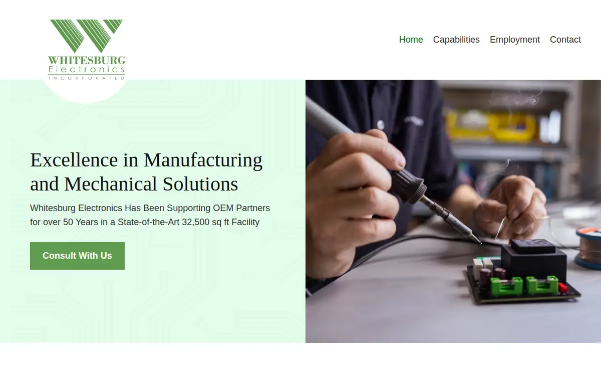 Homepage of Whitesburg Electronics INC