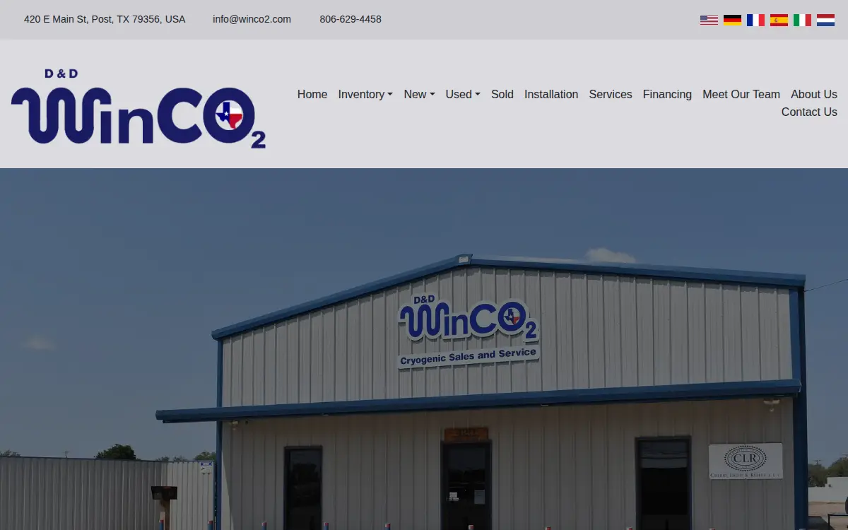 Homepage of D&d Winco2 LP