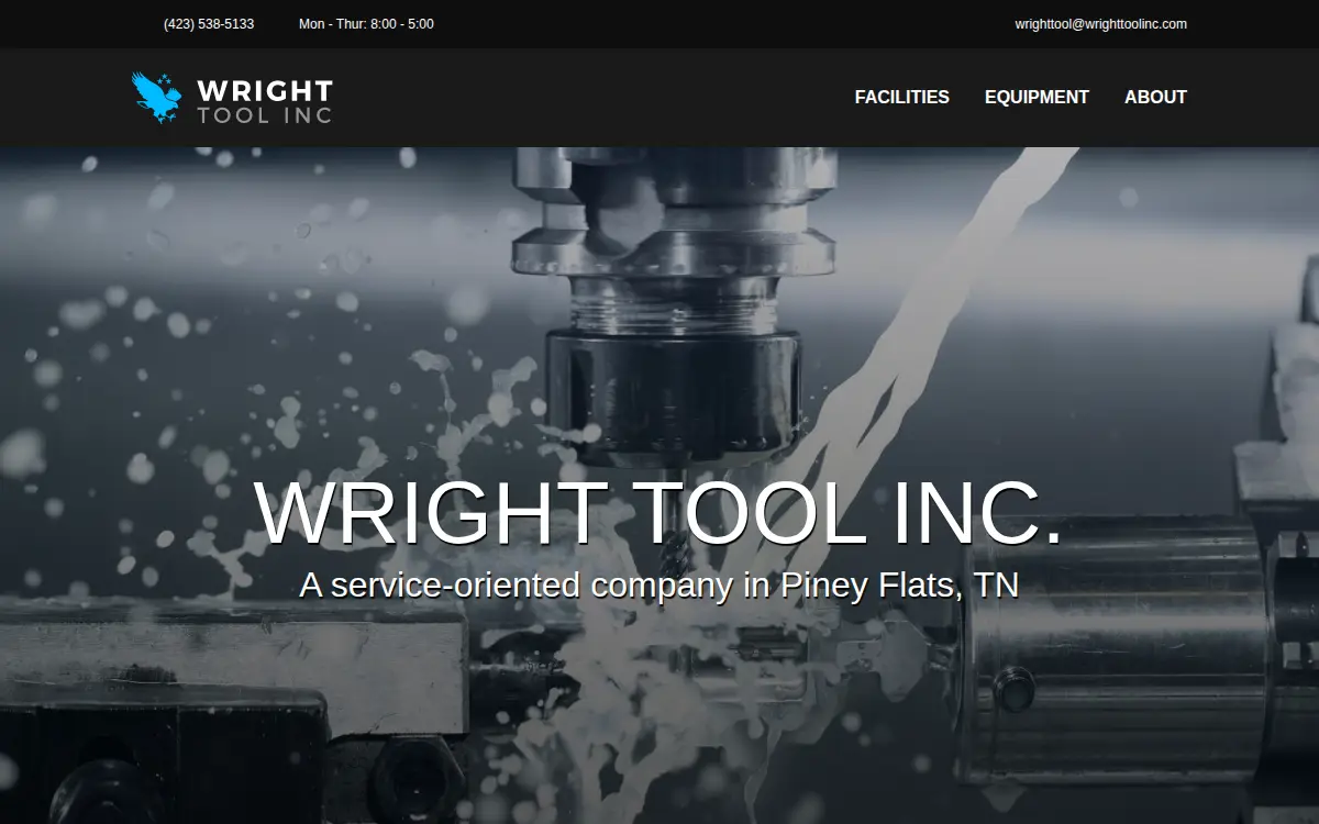 Homepage of Wright Tool, INC.