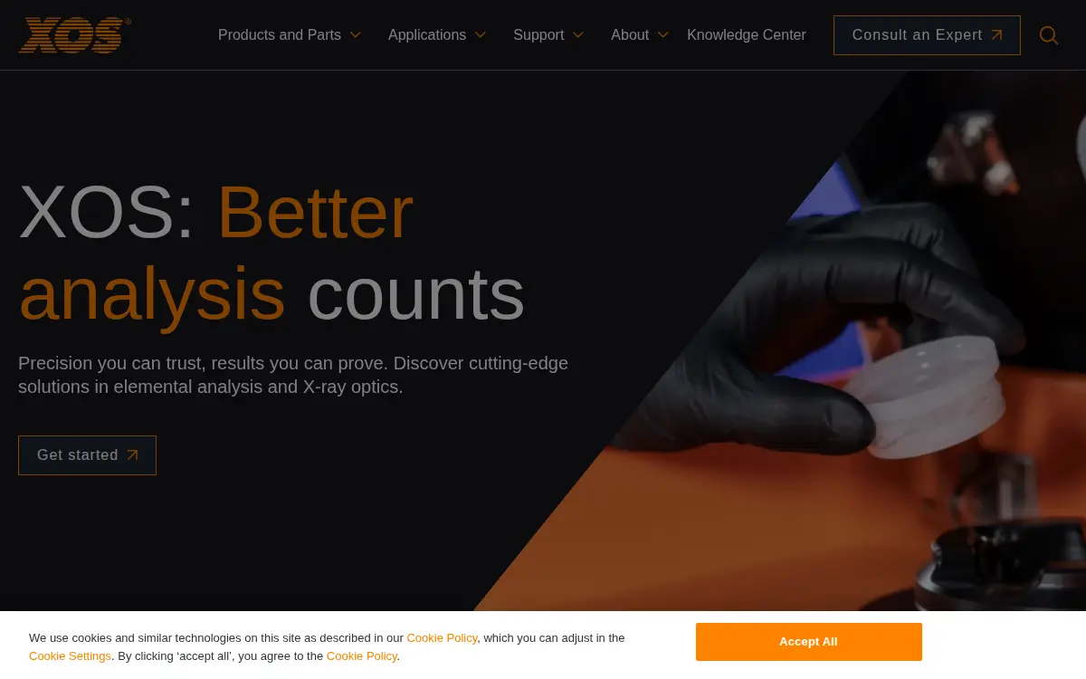 Homepage of X-ray Optical Systems, INC.
