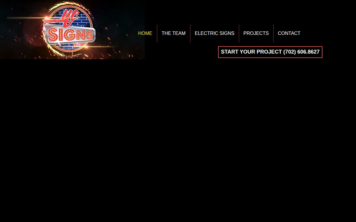 Homepage of Yc Signs LLC