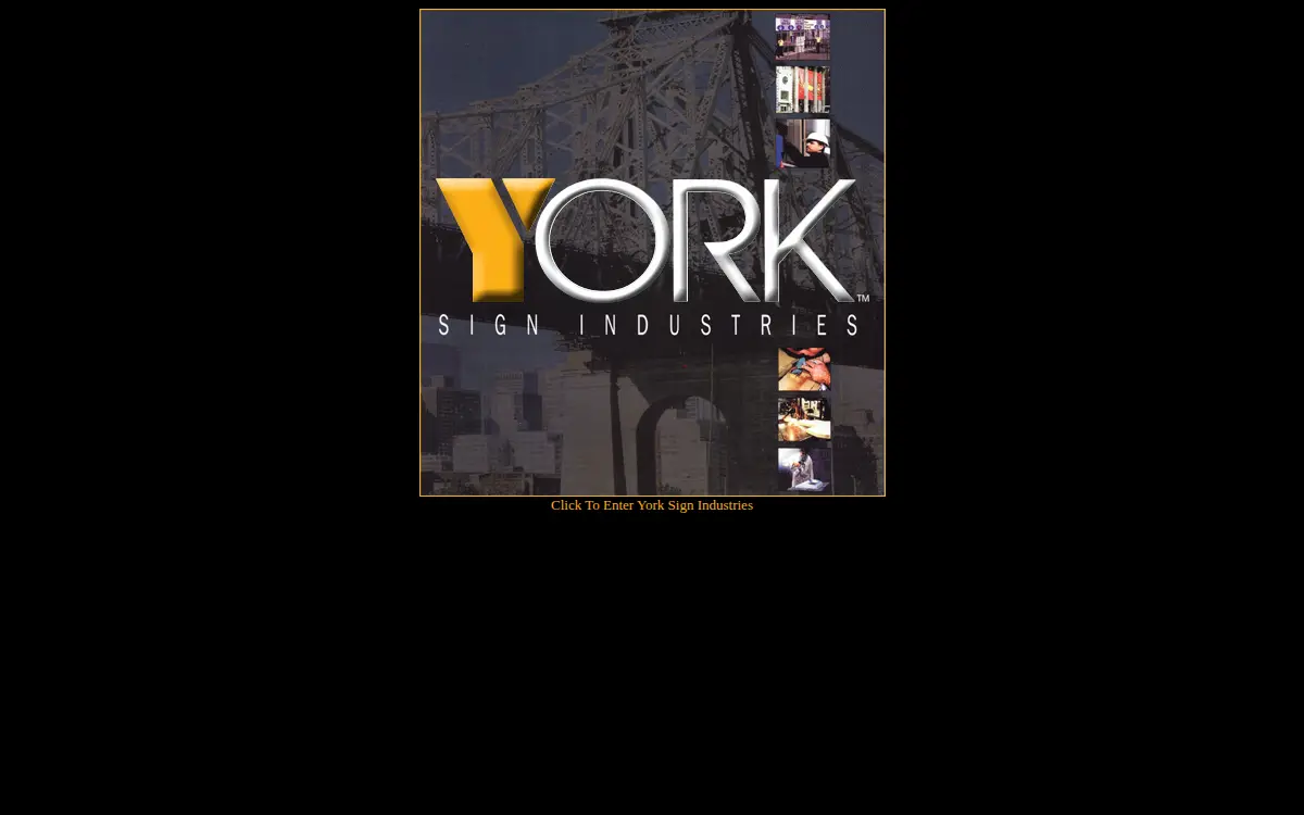 Homepage of York Sign Industries CORP.