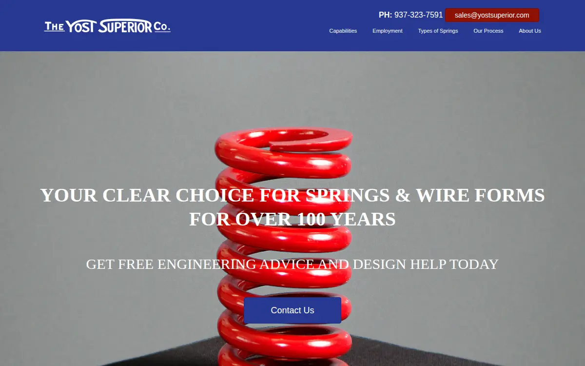 Homepage of The Yost Superior CO.