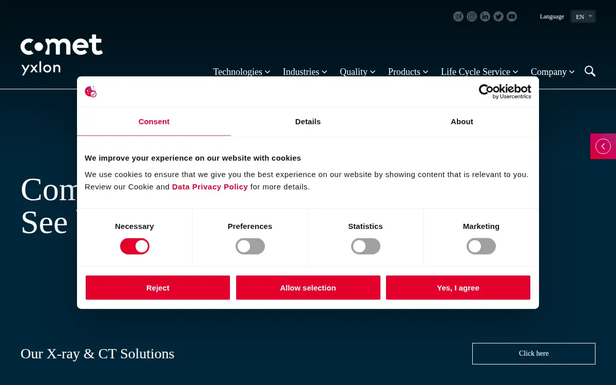 Homepage of Comet Technologies Usa, INC.